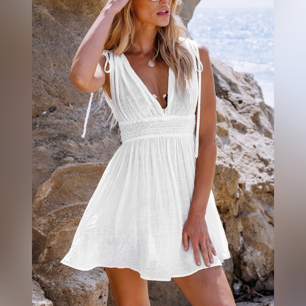 Cupshe White Beach Coverup Dress